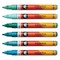 Molotow One4All Acrylic Markers - Set of 6, Tropical Colors, 2 mm